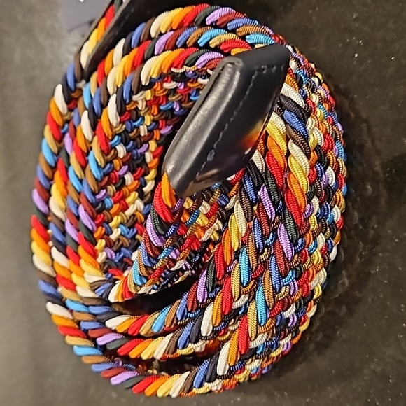 ANDERSON'S Paracord Woven Belt ~ Classic Rainbow 42 NWT - Picture 7 of 14